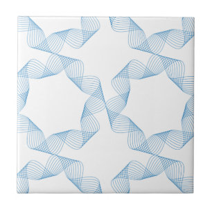 Blaue, niedliche, einfache, elegante geometrische  fliese