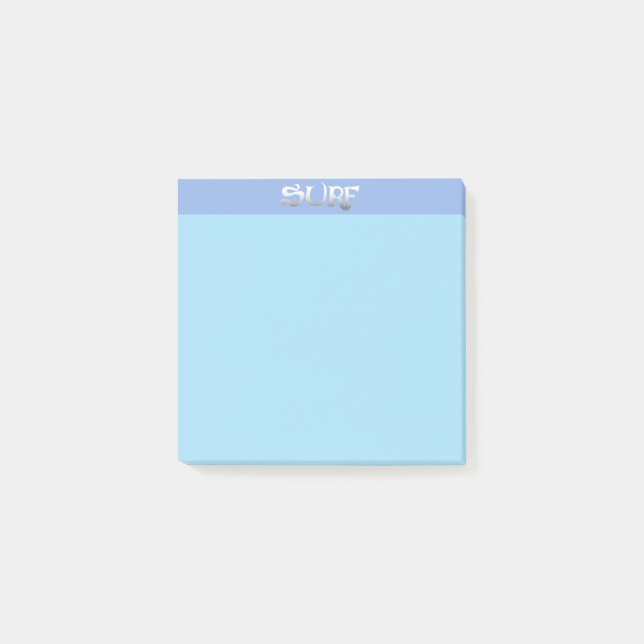 Blaue Notizblöcke Post-it Klebezettel (Vorderseite)