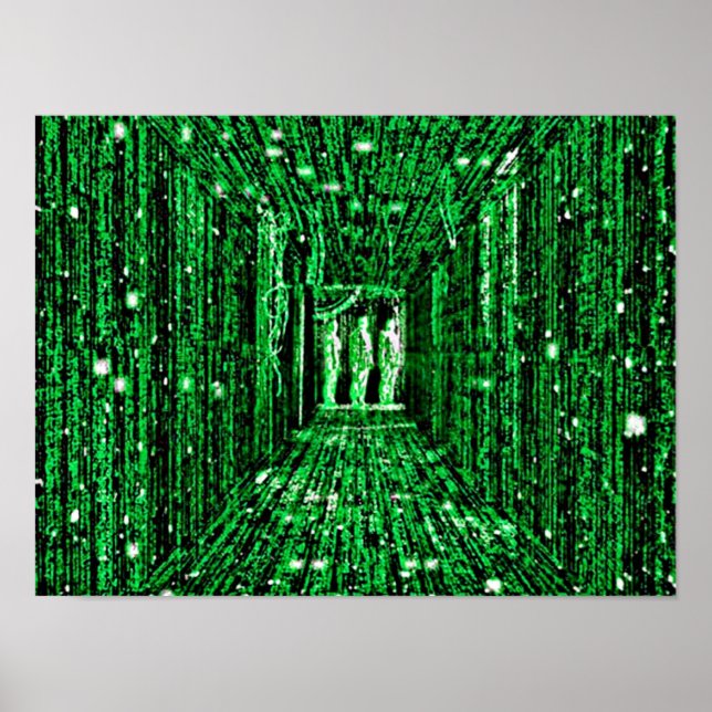 Blaue oder rote Pille Neo Poster (Vorne)