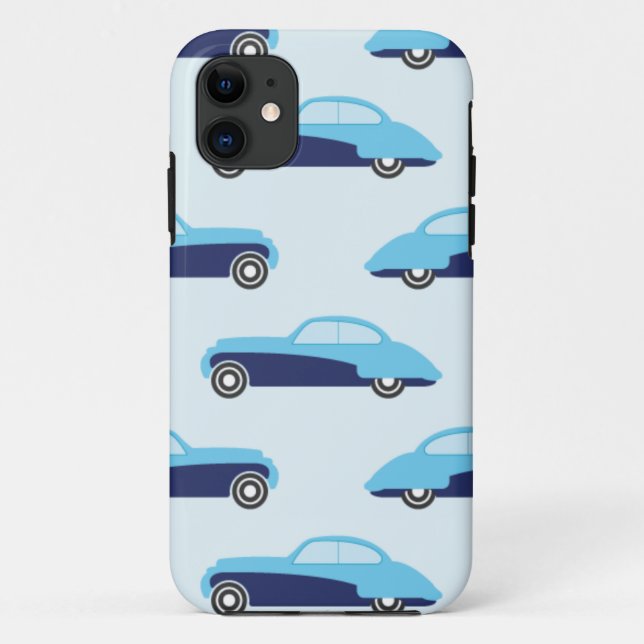 blaue Oldtimer Case-Mate iPhone Hülle (Rückseite)