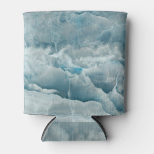 Blaue Onyx-Marmor, abstrakte Textur. Dosenkühler