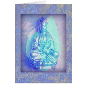 Blaue OpalKwan Yin Karte