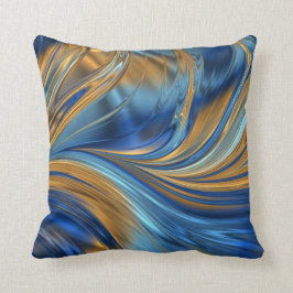 Blaue Orange Kissen
