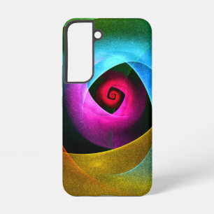 Blaue Orange Pink Moderne Abstrakte Kunst Muster # Samsung Galaxy Hülle