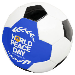 Blaue Orange Weltfriedenstag Fußball