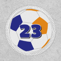 blaue orangefarbene oder JEDWEDER Fußballmannschaf