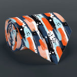 Blaue Orangen Pinselstriche Abstraktes Muster Krawatte<br><div class="desc">Mit den Abstrakten Pattern Neck Tie Blauer Orange Pinselstriche verleihen Sie Ihrem Kleiderschrank einen strahlenden Farbspritz. Dieses kühne und künstlerische Design vereint Blau und Orange in einem faszinierenden Pinselstrich und ist somit das perfekte Zubehör für eine Hochzeit, ein Geschäftstreffen oder sogar einen kreativen Arbeitstag. Egal, ob Sie sich bei einem...</div>