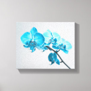 blaue Orchidee Leinwanddruck