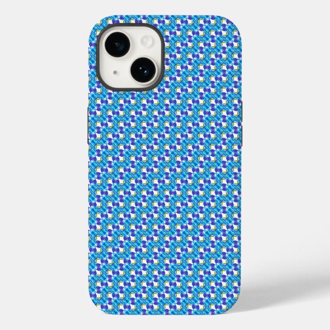 Blaue Orchideen Case-Mate iPhone 14 Hülle (Rückseite)