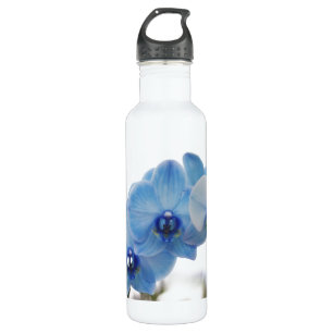 Blaue Orchideen Edelstahlflasche