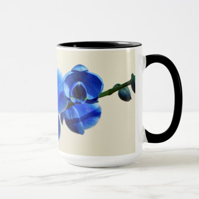 Blaue Orchideen Tasse (Rechts)
