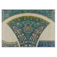 Blaue Orientalische Designs mit lächelnden Gesicht