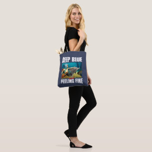 Blaue Ozean-Meerjungfrau-Delfin-Kunst Tasche