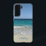 Blaue Ozeane am karibischen Strand Samsung Galaxy Hülle<br><div class="desc">Personalisieren oder NICHT, ganz bis zu Ihnen. Schönes Gehäuse für neue Telefone oder Revive Ihr aktuelles Telefon. Ozeanwellen an einem schönen sonnigen Tag am karibischen Strand. Dieses Foto wurde auf der Bahamas Paradise Island aufgenommen, ich liebte es einfach, wie die Wellen auf so einzigartige Weise abstürzen. Für viele andere Samsung...</div>