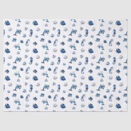 Blaue Ozeankreaturen von Wedgewood! Seidenpapier