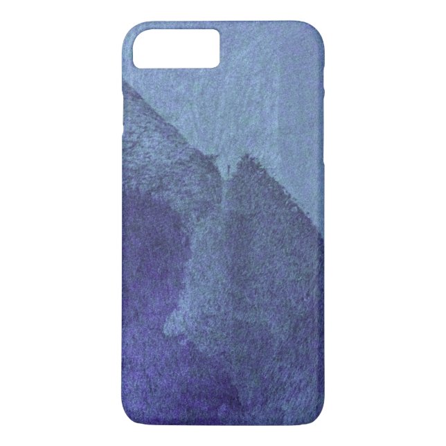 Blaue Ozeannatur abstrakte Malkunst Case-Mate iPhone Hülle (Rückseite)