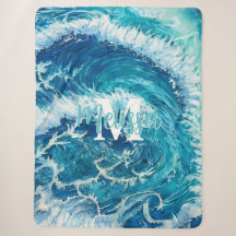 Blaue Ozeanwelle II