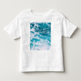 Blaue Ozeanwellen Kleinkind T-shirt