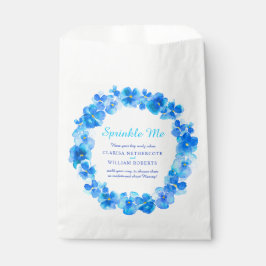 Blaue Pantolette Aquarell Hochzeitsbrille mich Kon Geschenktütchen