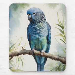 Blaue Parakeet Eukalyptus Tree Mousepad