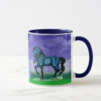 Blaue Paso Fino PferdeTasse Tasse