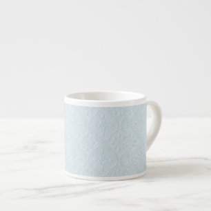 Blaue Pastell-Blumenmuster Espressotasse