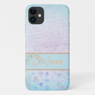 Blaue Pastete mit weichen Blume Case-Mate iPhone Hülle