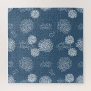 Blaue Peere nahtlose Blumenmuster