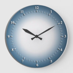 Blaue Perimeter-Wall-Uhr Große Wanduhr
