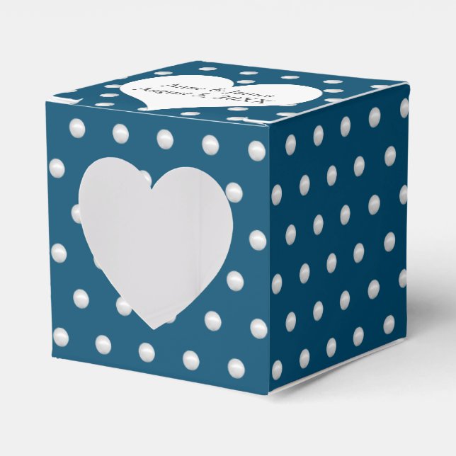 Blaue Perlen Geschenkschachtel (Vorderseite)