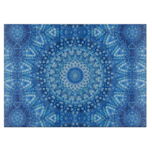 blaue Perlen Schneidebrett