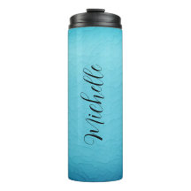 Blaue Personalisierte Bezeichnung Thermal Tumbler