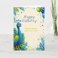 Blaue Pfau Kindergeburtstagsfeier