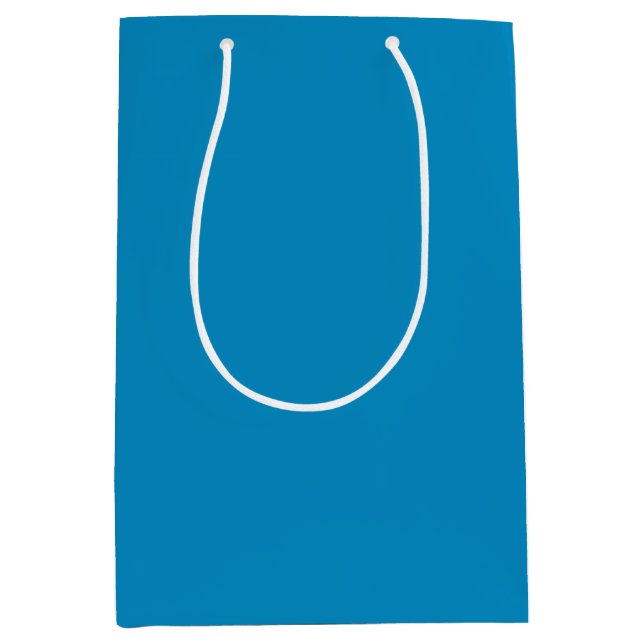 Blaue Pfauenblüte Mittlere Geschenktüte (Vorderseite)