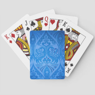 Blaue Pfauenvögel Spielkarten