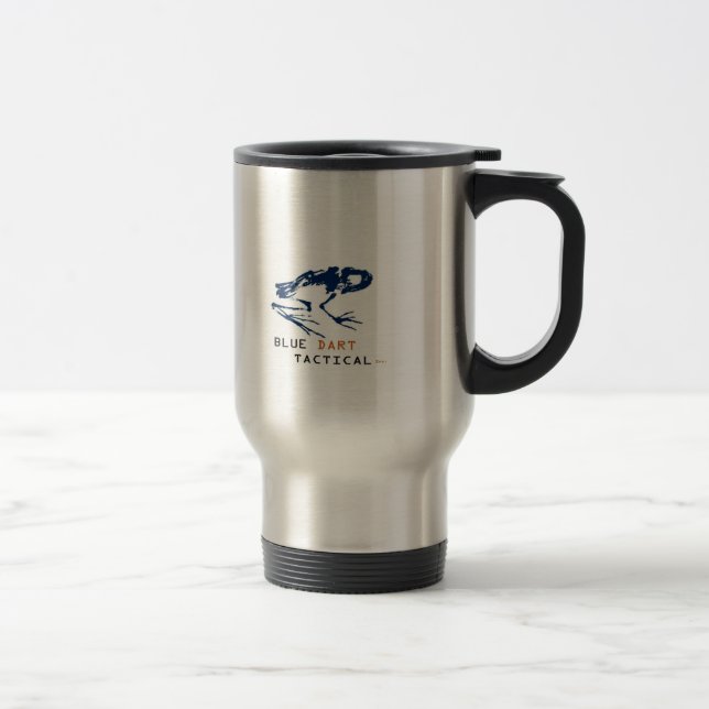 Blaue Pfeil-Reise-Tasse Reisebecher (Rechts)