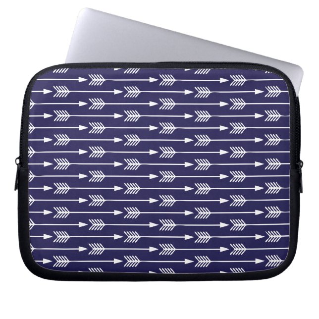 Blaue Pfeile Laptopschutzhülle (Vorderseite)