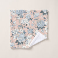 Blaue Pfingstrosen Pfirsich Botanisch Vintage Flor