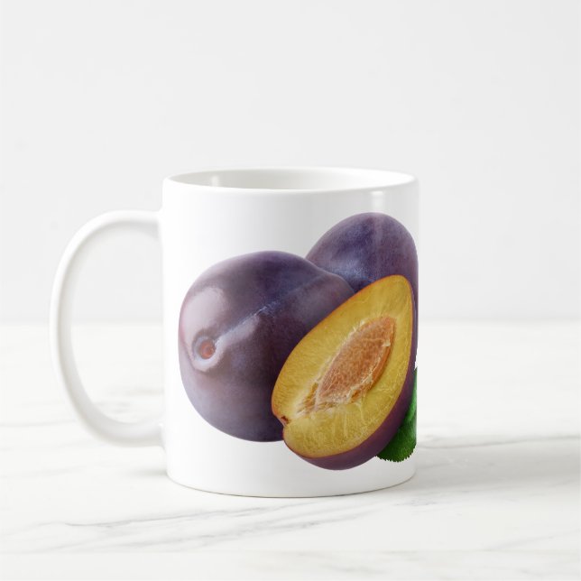 Blaue Pflaumen Kaffeetasse (Links)