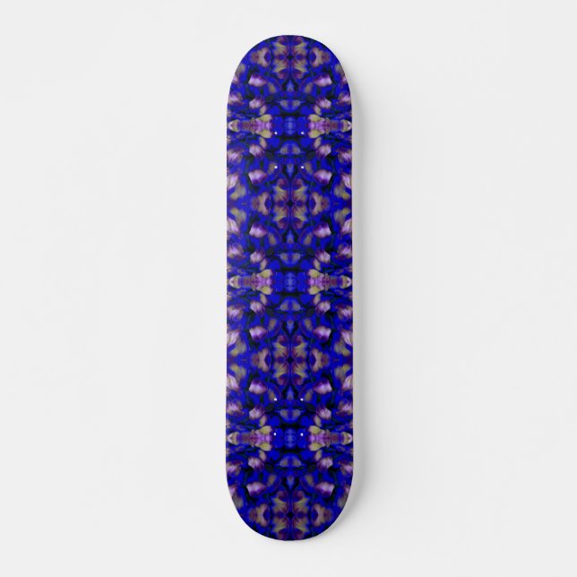 Blaue Pilzskateboard Skateboard (Vorne)