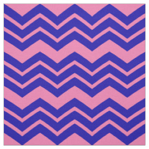 Blaue Pink Chevron-Zickzack-Design  Stoff