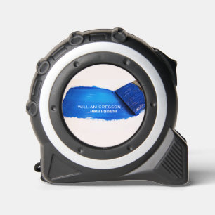 Blaue Pinsel, Maler und Dekorator Maßband