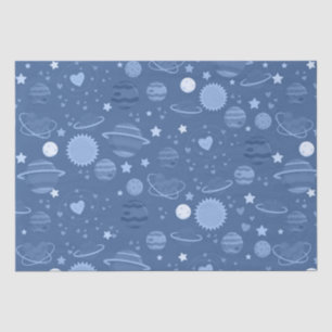 Blaue Planeten Seidenpapier