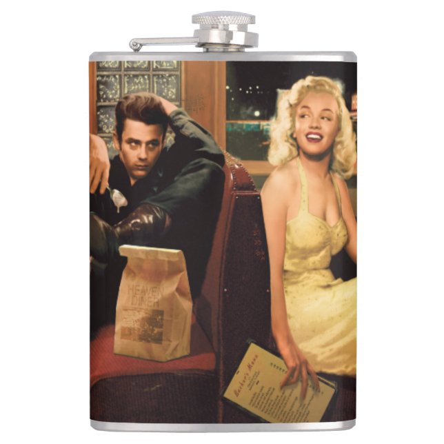 Blaue Platte 2 Flachmann (Vorderseite)