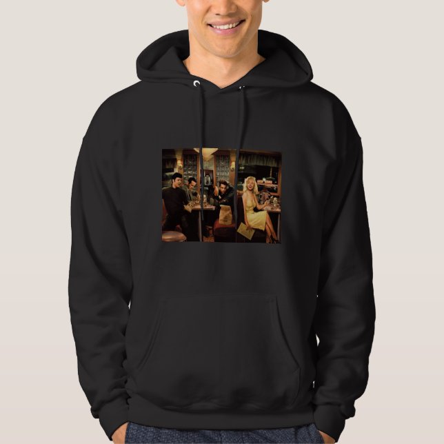 Blaue Platte Hoodie (Vorderseite)