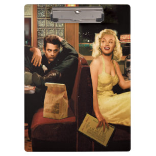 Blaue Platte Klemmbrett