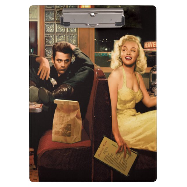 Blaue Platte Klemmbrett (Vorderseite)