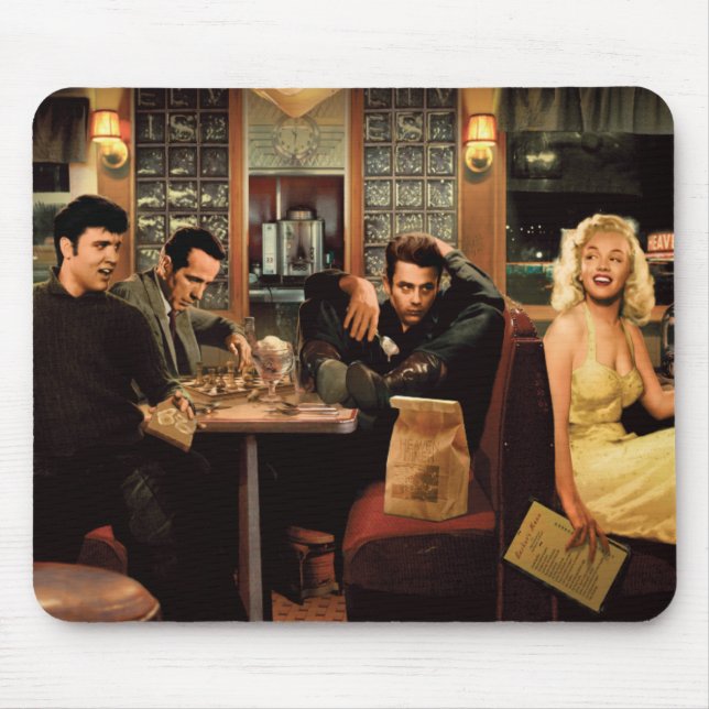 Blaue Platte Mousepad (Vorne)