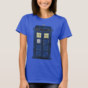 Blaue Polizei-allgemeine Telefonzelle - BRITISCHE T-Shirt