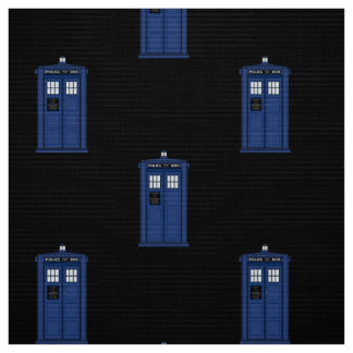 Blaue Polizei-Kasten-Gewebe-Briten-Science Fiction Stoff